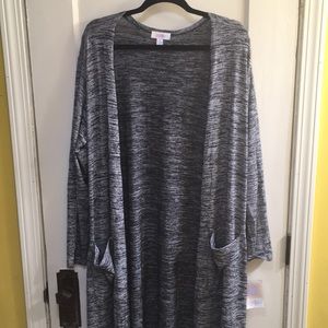 NWT Black & Grey XL LuLaRoe Sarah Cardigan Duster